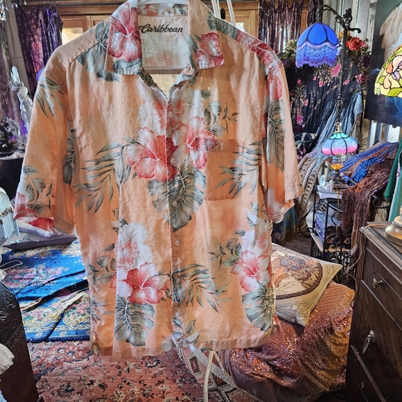 NWOT HAWAIIAN LINEN TOP - Picture 1 of 5